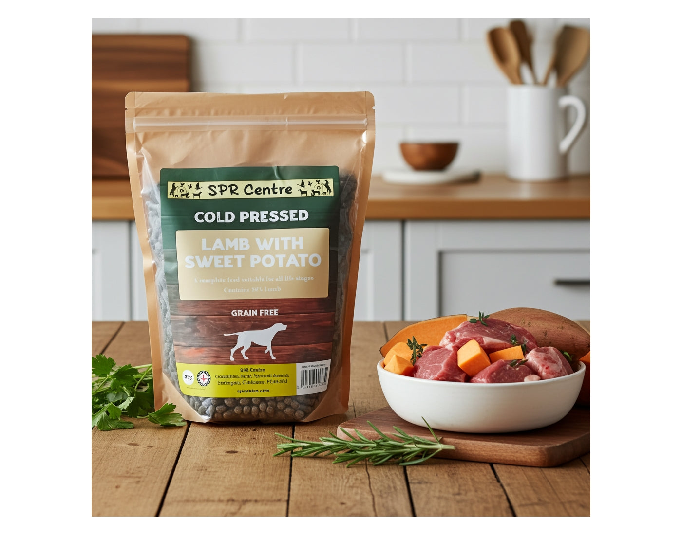 SPR - Cold Pressed Lamb & Sweet Potato Dog Food (Grain Free) 2kg - Buy Online SPR Centre