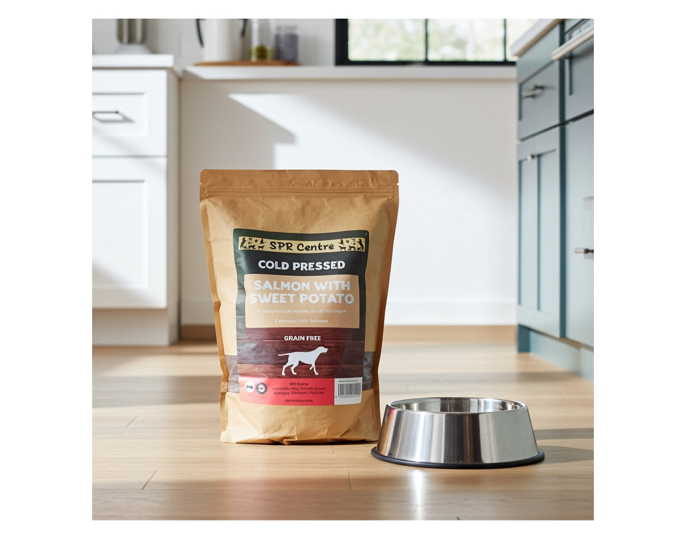 SPR - Cold Pressed Salmon & Sweet Potato Dog Food (Grain Free) 2kg - Buy Online SPR Centre UK