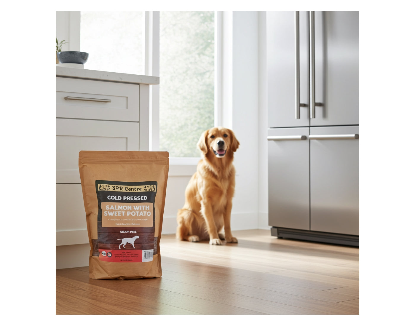 SPR - Cold Pressed Salmon & Sweet Potato Dog Food (Grain Free) 2kg - Buy Online SPR Centre UK
