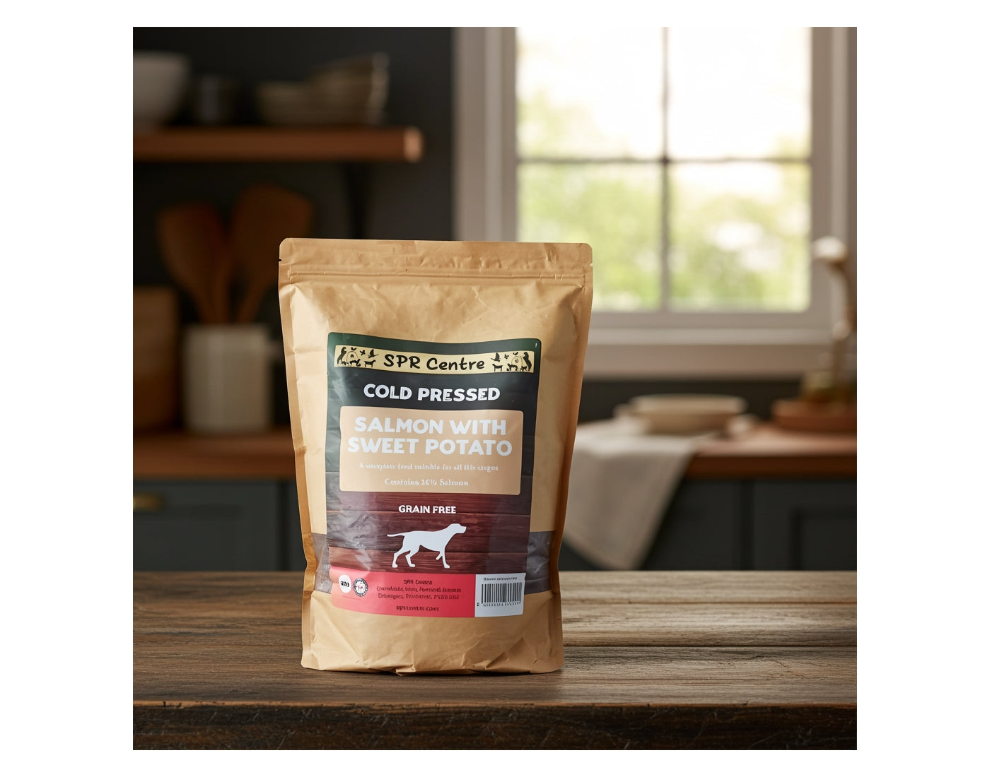 SPR - Cold Pressed Salmon & Sweet Potato Dog Food (Grain Free) 2kg - Buy Online SPR Centre UK