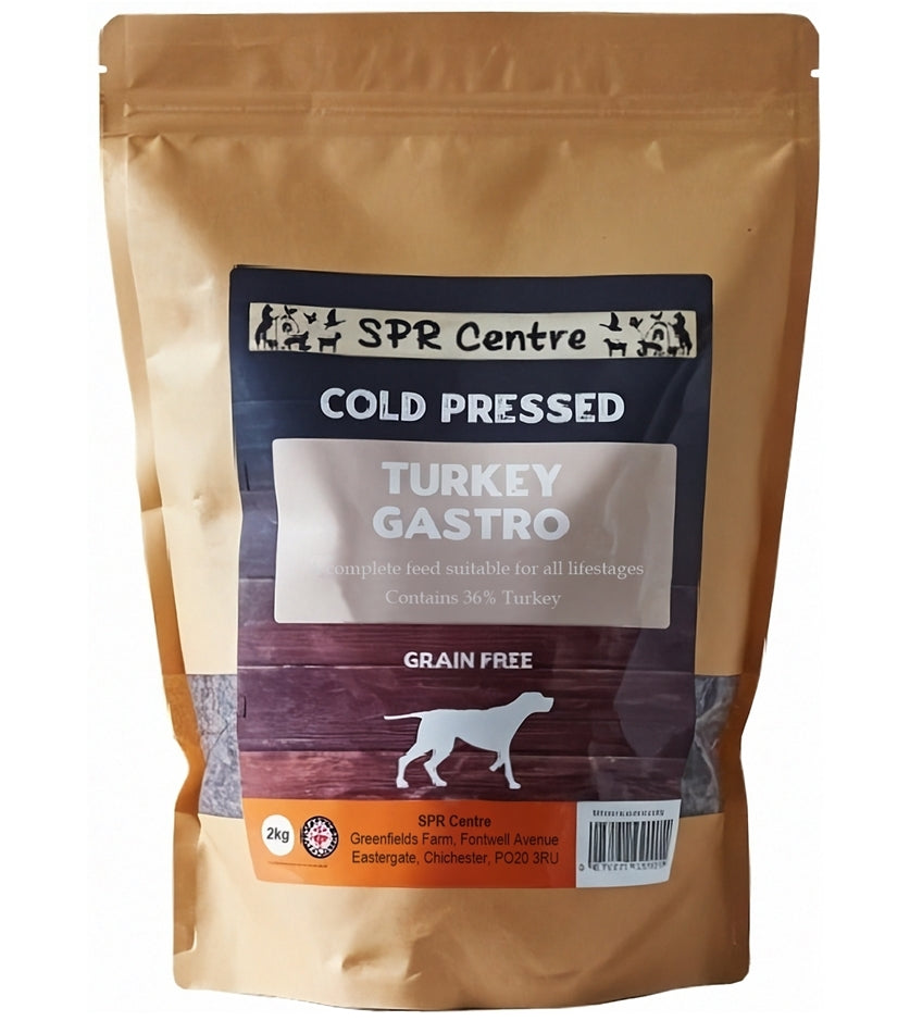 SPR - Cold Pressed 'Turkey Gastro' Dog Food (Grain Free) 2kg - Buy Online SPR Centre UK