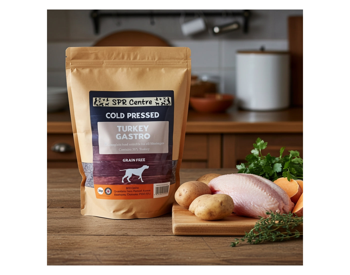 SPR - Cold Pressed 'Turkey Gastro' Dog Food (Grain Free) 2kg - Buy Online SPR Centre UK