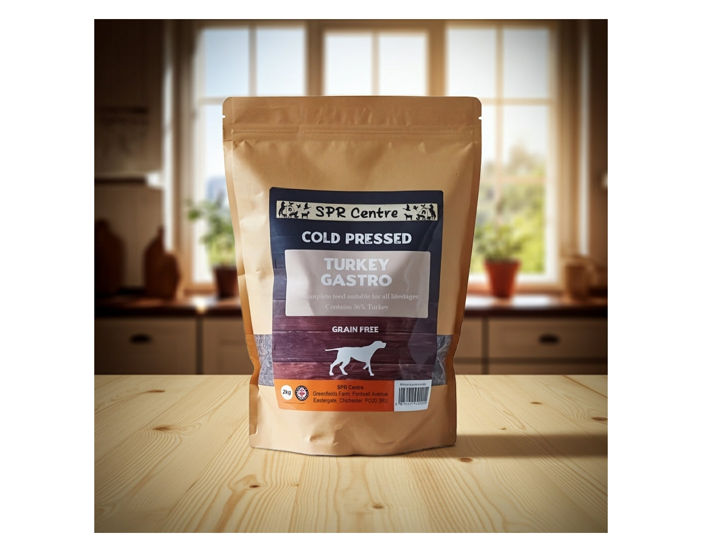 SPR - Cold Pressed 'Turkey Gastro' Dog Food (Grain Free) 2kg - Buy Online SPR Centre UK