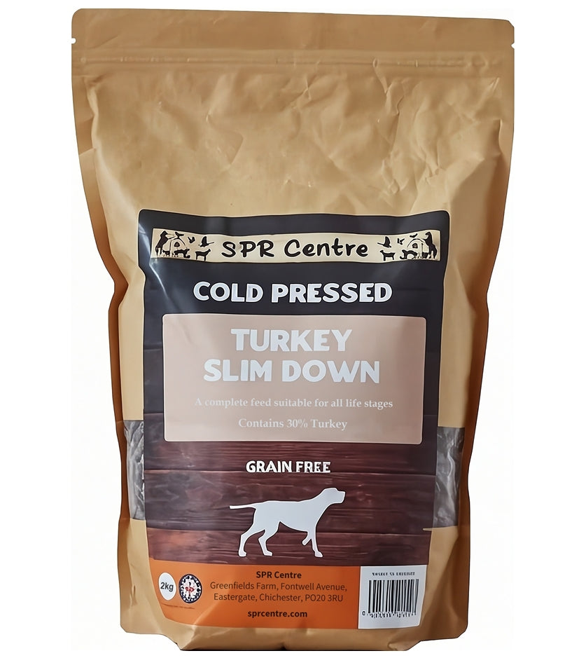 SPR - Cold Pressed Turkey Slim Down Dog Food (Grain Free) 2kg - Buy Online SPR Centre UK