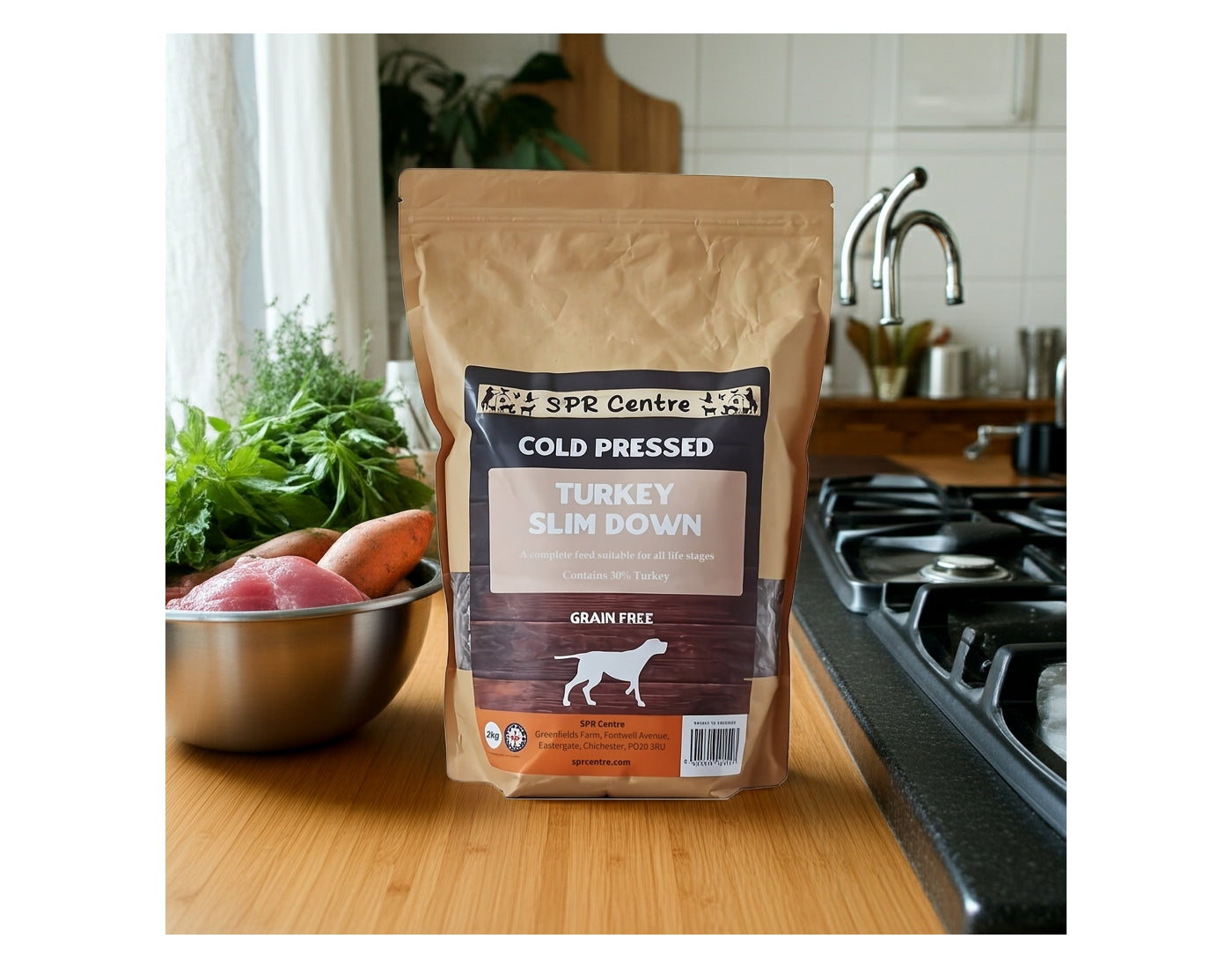 SPR - Cold Pressed Turkey Slim Down Dog Food (Grain Free) 2kg - Buy Online SPR Centre UK