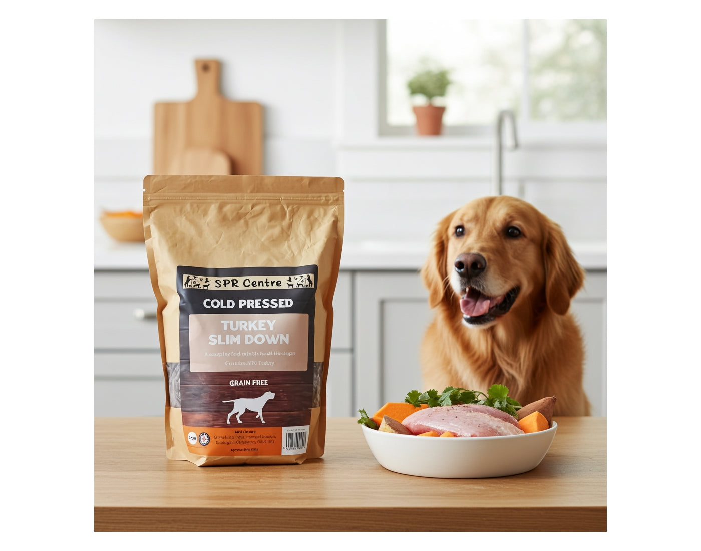 SPR - Cold Pressed Turkey Slim Down Dog Food (Grain Free) 2kg - Buy Online SPR Centre UK