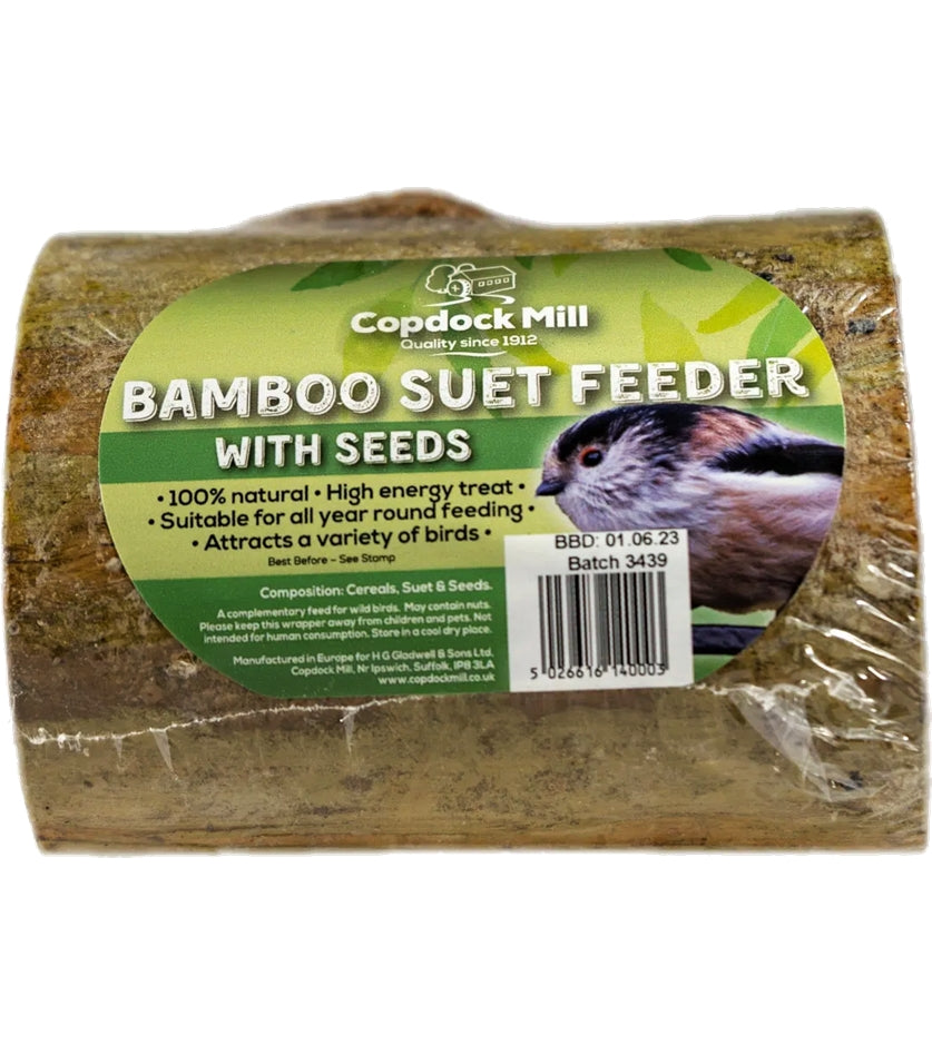 Copdock Mill - Bamboo Suet Feeder | Wild Bird Care - Buy Online SPR Centre UK