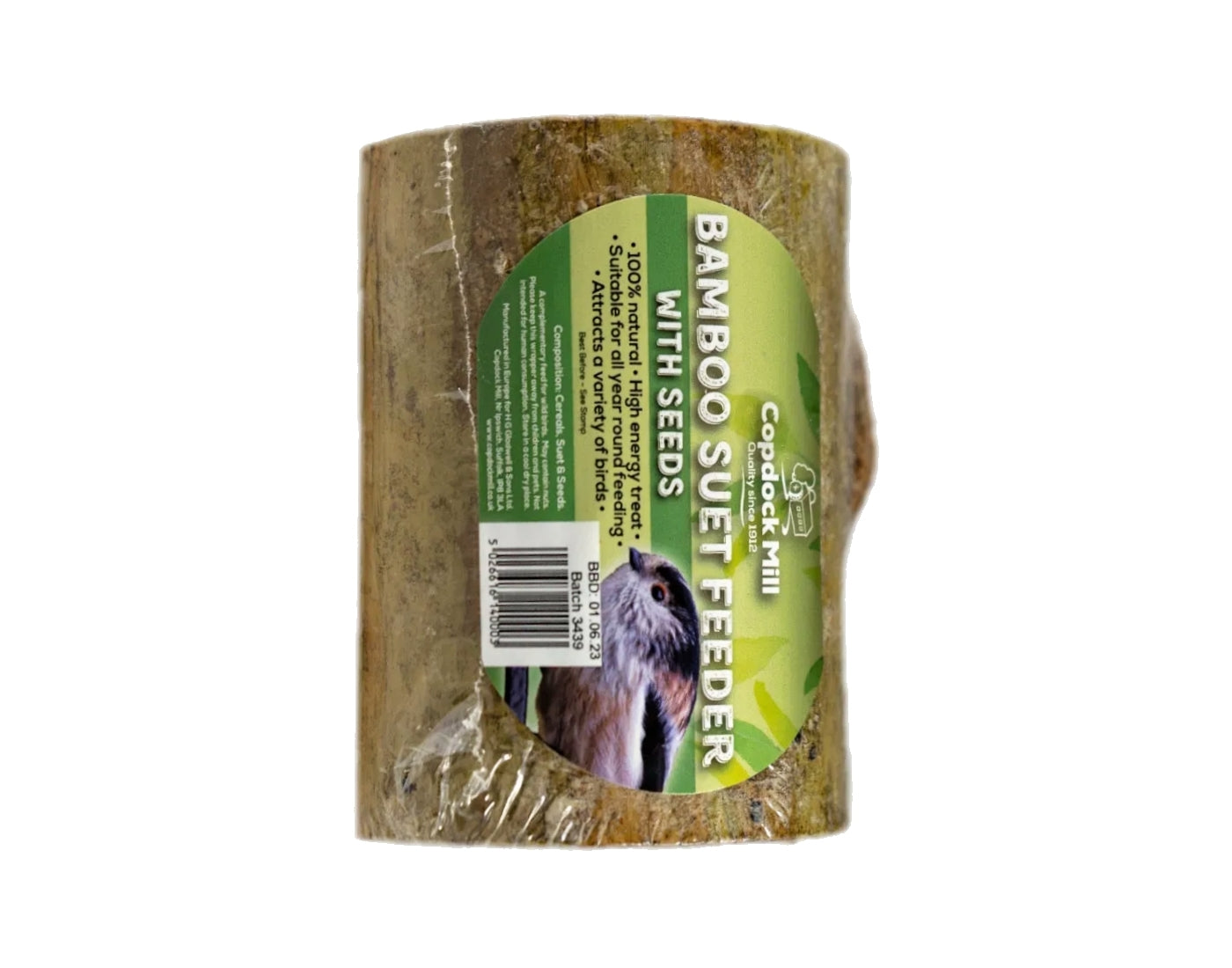 Copdock Mill - Bamboo Suet Feeder | Wild Bird Care - Buy Online SPR Centre UK
