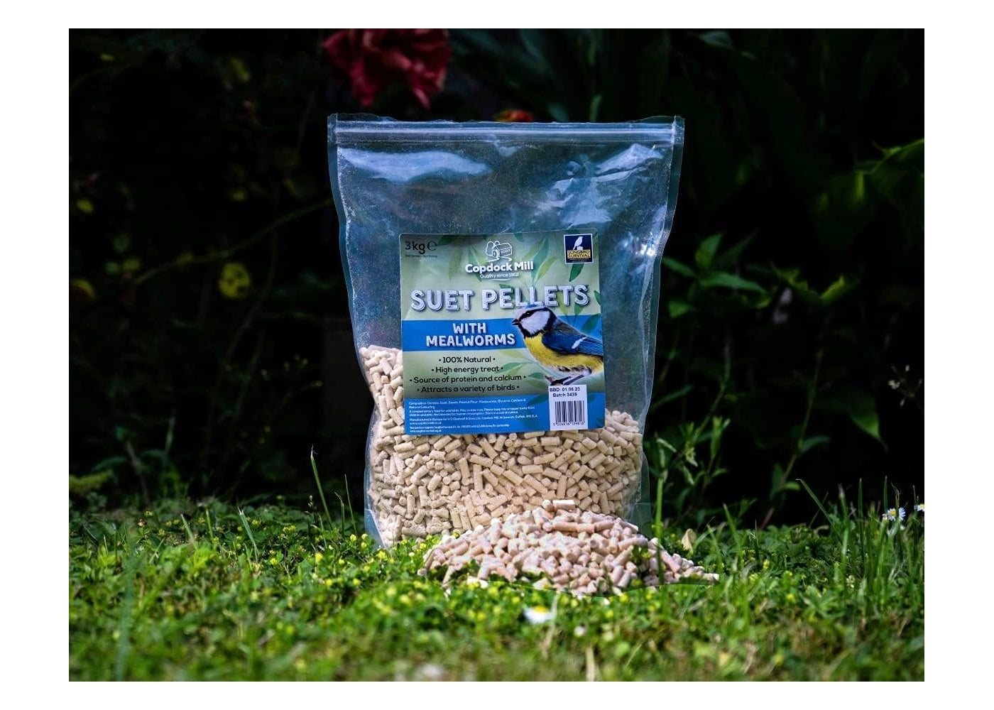 Copdock Mill - Suet Pellets with Mealworms 3kg - Buy Online SPR Centre UK