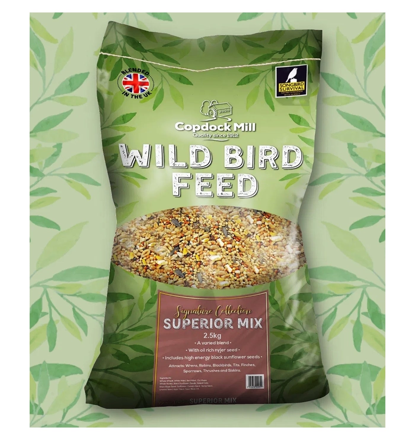 Copdock Mill - Superior Wild Bird Mix 2.5kg - Buy Online SPR Centre UK