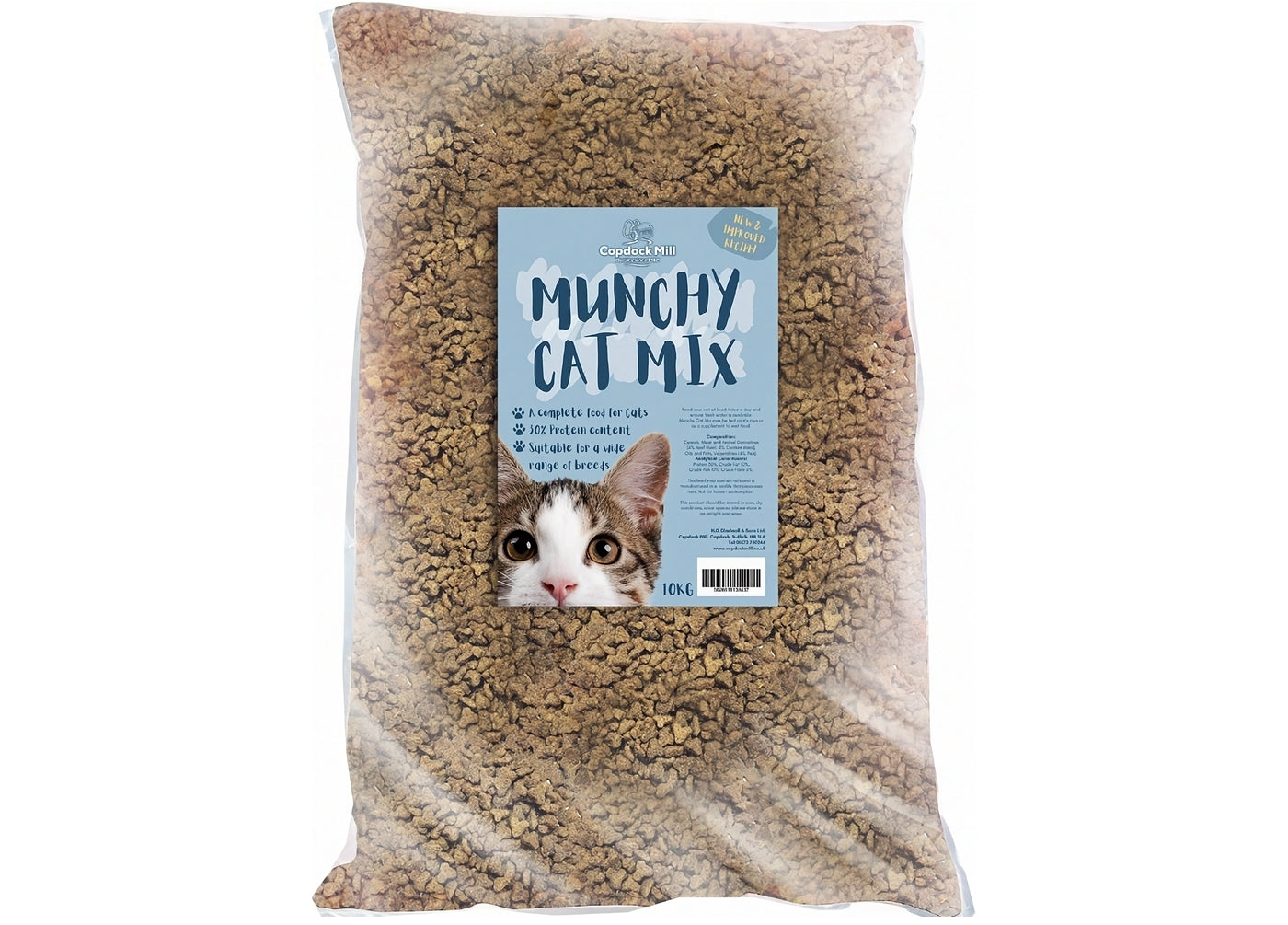 Copdock Mill - Munchy Cat Mix 10kg - Complete Dry Cat Food - Buy Online SPR Centre UK