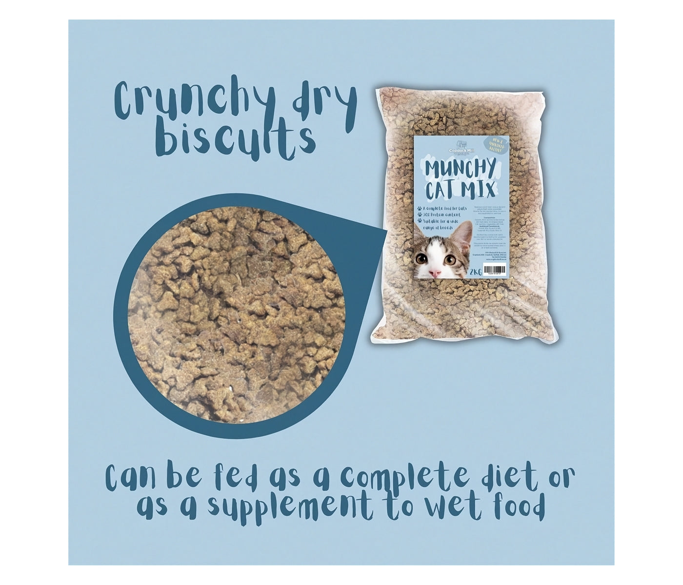 Copdock Mill - Munchy Cat Mix 10kg - Complete Dry Cat Food - Buy Online SPR Centre UK