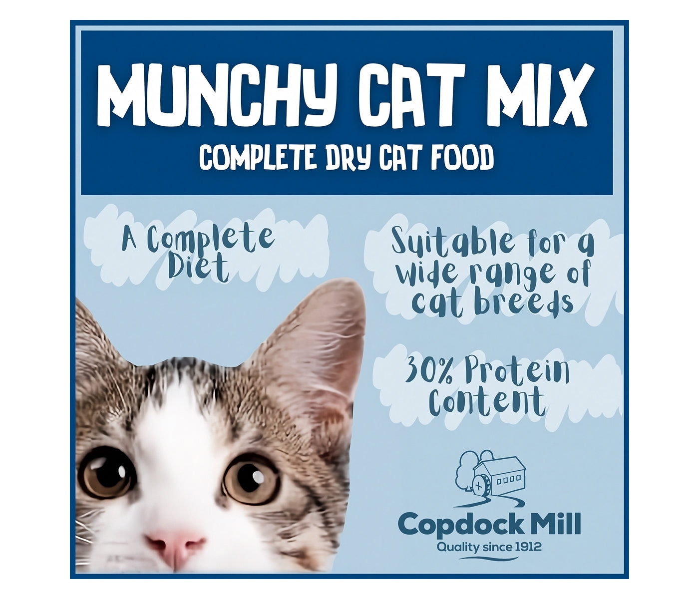 Copdock Mill - Munchy Cat Mix 10kg - Complete Dry Cat Food - Buy Online SPR Centre UK