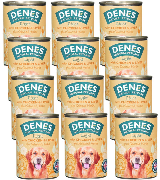 Denes - Adult Light with Chicken, Liver & Herbs 12x400g - Buy Online SPR Centre UK