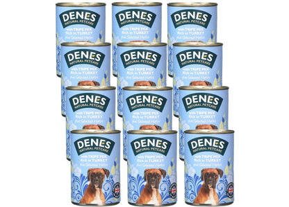 Denes - Adult Tripe Mix, Turkey & Herbs 12x400g - Buy Online SPR Centre UK