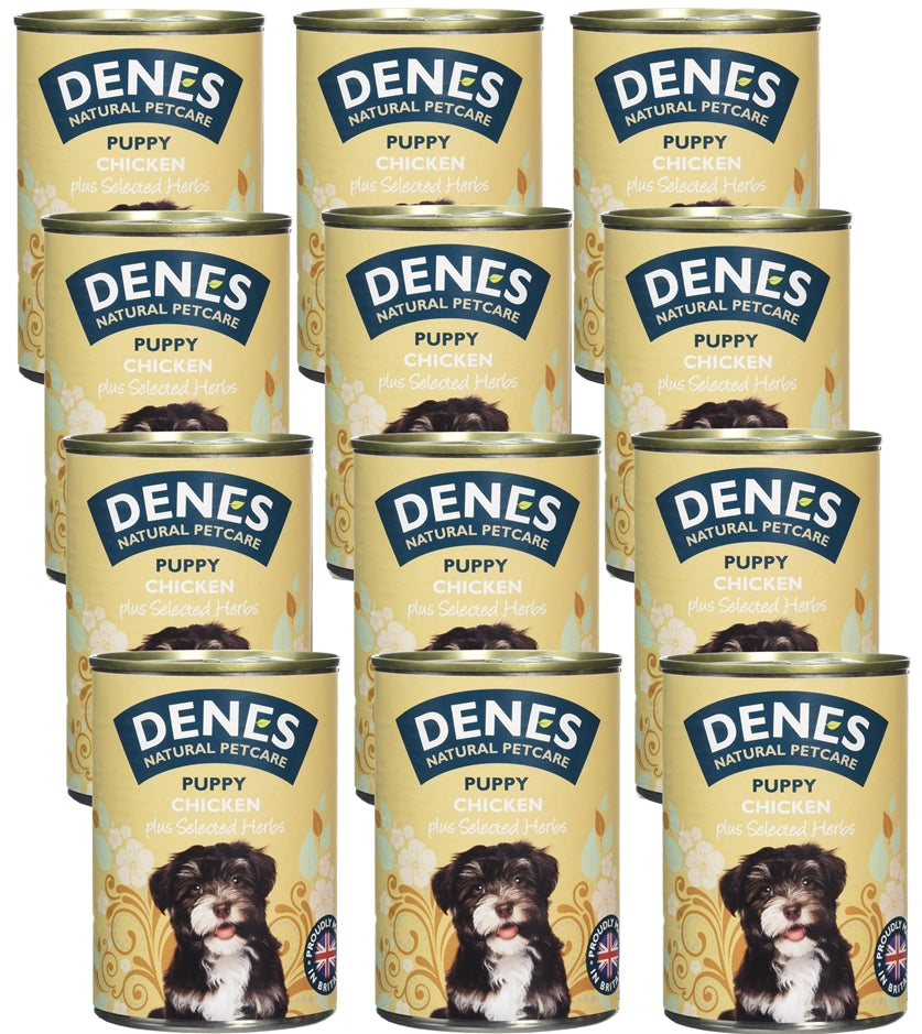 Denes - Puppy Chicken plus Herbs 12x400g - Buy Online SPR Centre UK