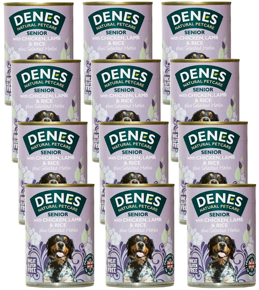 Denes - Senior with Chicken, Lamb, Rice & Herbs 12x400g - Buy Online SPR Centre UK