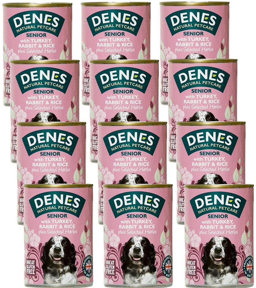 Denes - Senior with Turkey, Rabbit, Rice & Herbs 12x400g - Buy Online SPR Centre UK