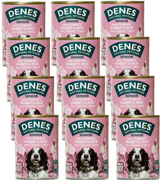 Denes - Senior with Turkey, Rabbit, Rice & Herbs 12x400g - Buy Online SPR Centre UK