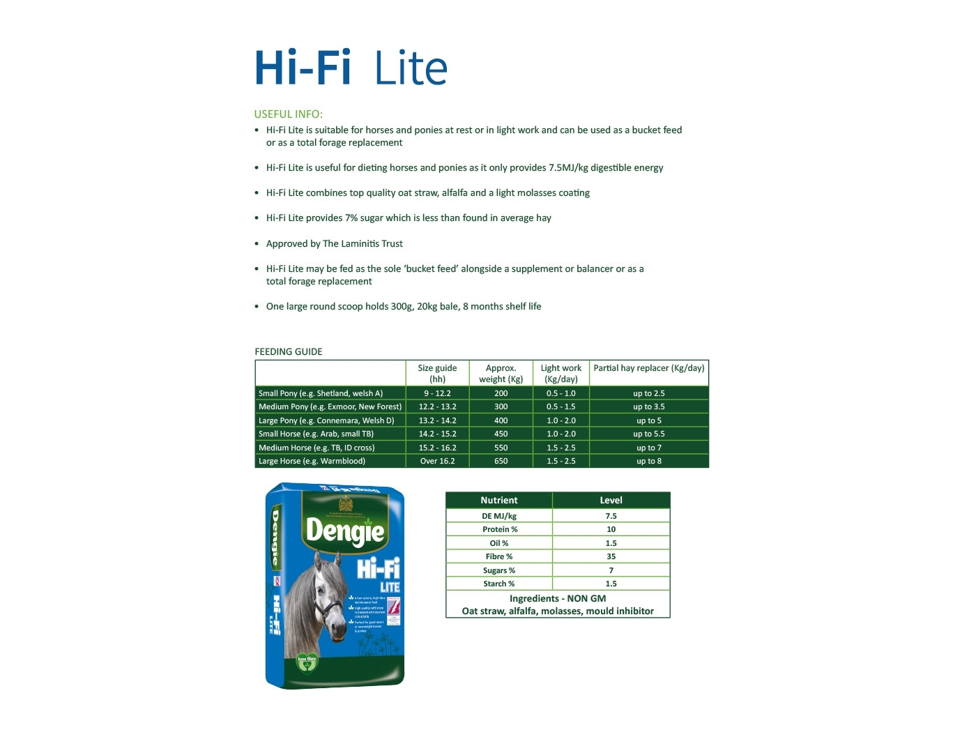 Dengie - Hi-Fi Lite - 20kg
