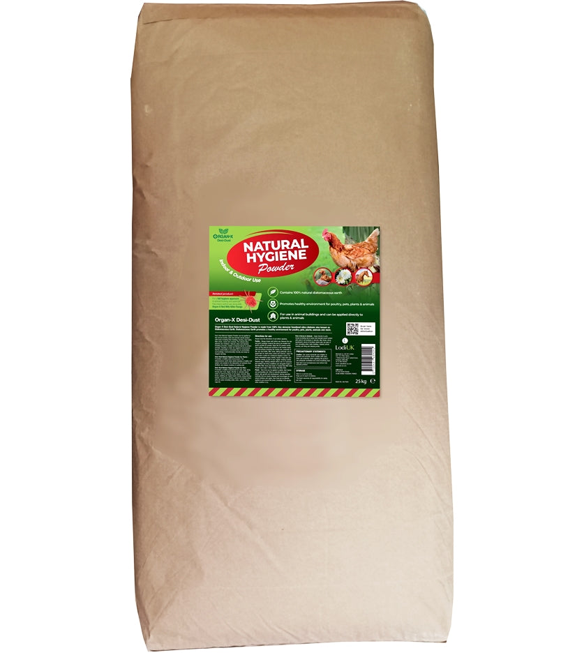 Organ-X Desi-Dust 25kg | 100% Diatomaceous Earth - Buy Online SPR Centre UK