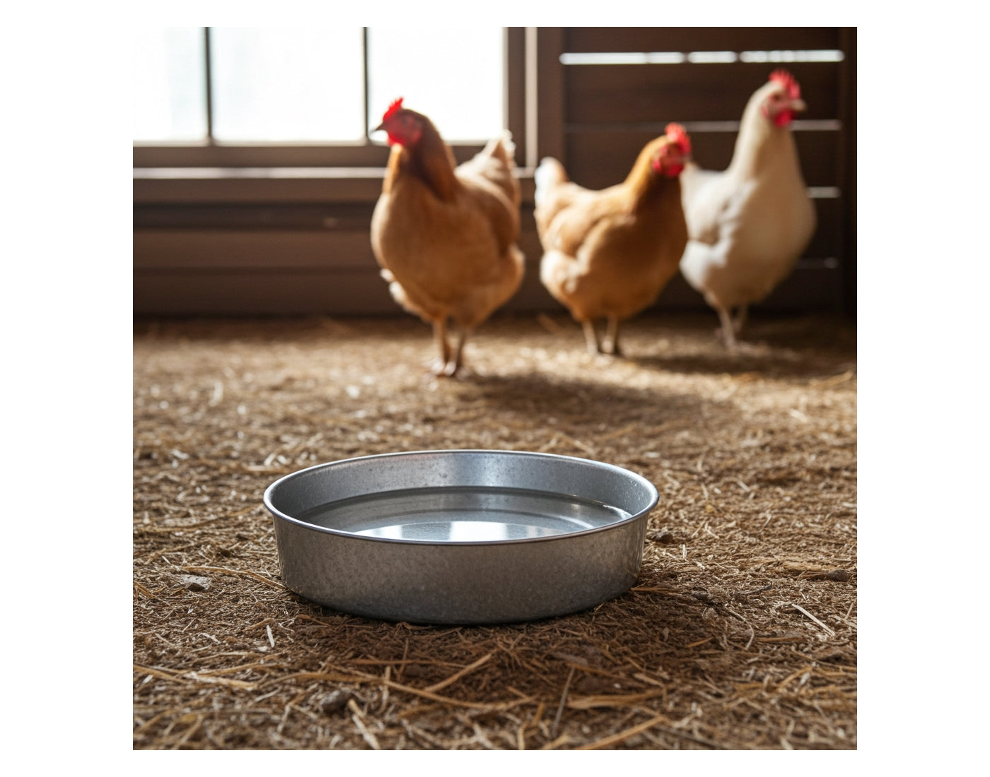 Galvanised Feeder Pans for Poultry, Pigeons and Wild Birds