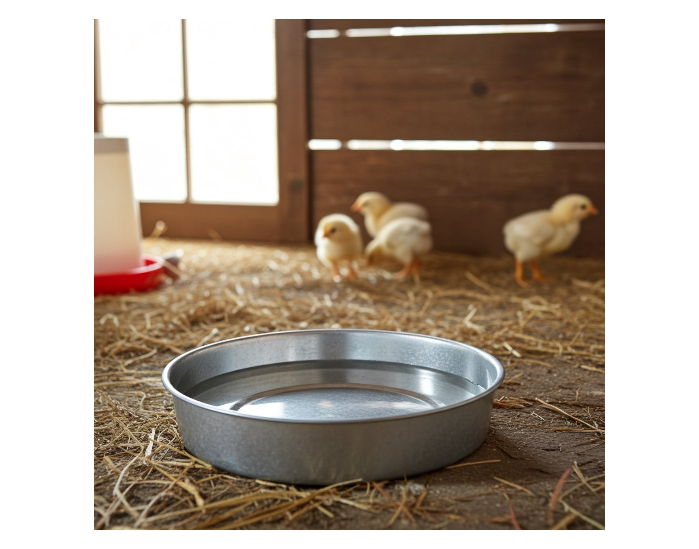 Galvanised Feeder Pans for Poultry, Pigeons and Wild Birds