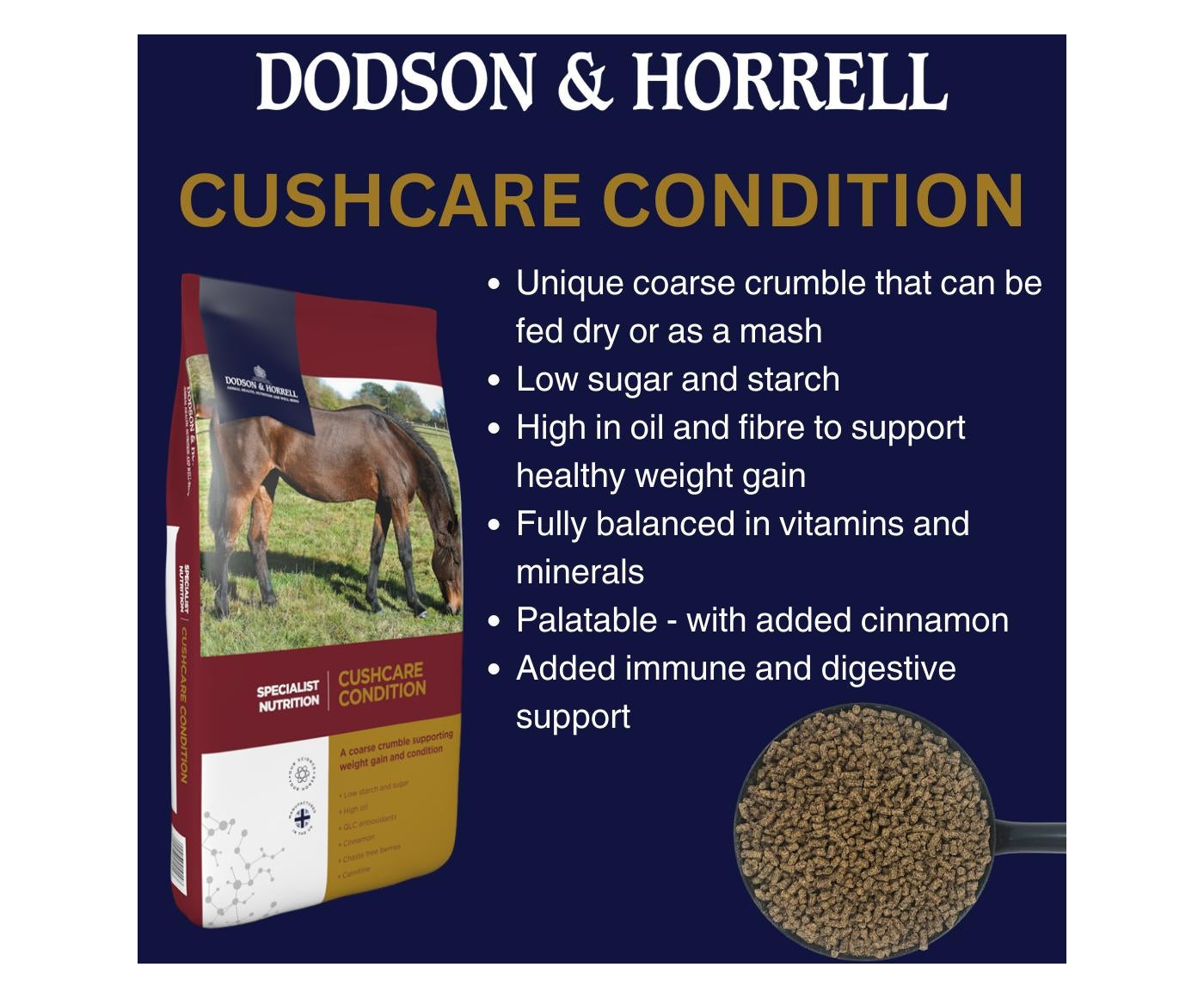 Dodson & Horrell - CushCare Condition | Horse Feed - Buy Online SPR Centre UK