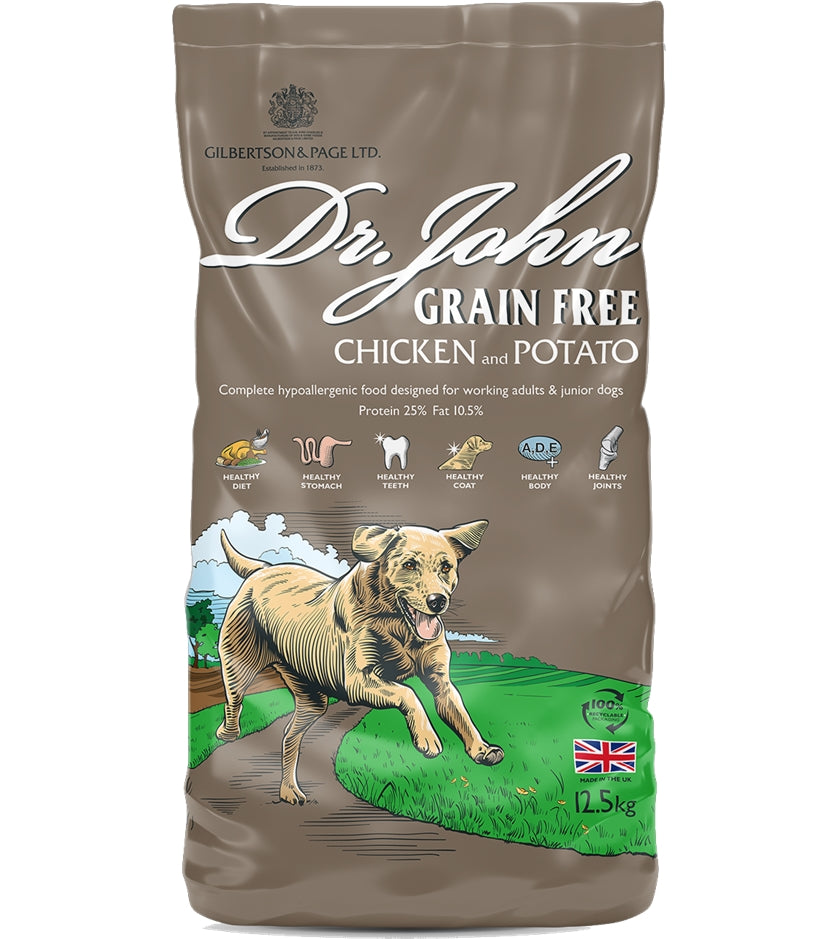 Dr. John Grain-Free Chicken & Potato 12.5kg - Buy Online SPR Centre UK
