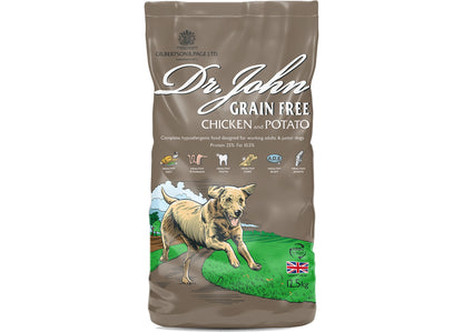 Dr. John Grain-Free Chicken & Potato 12.5kg - Buy Online SPR Centre UK