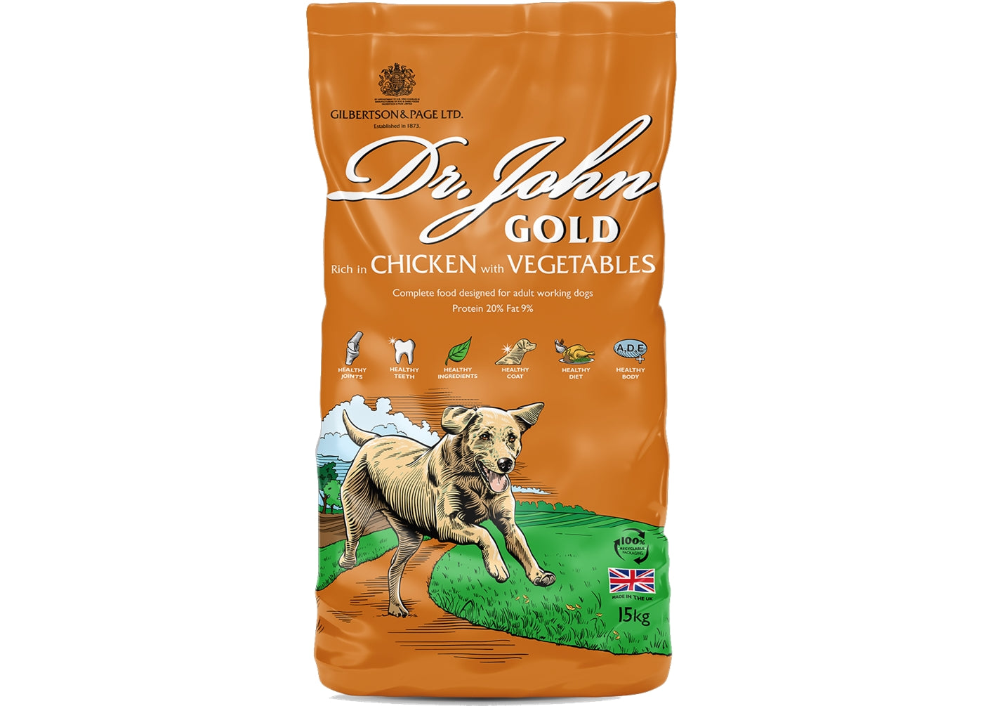 Dr. John Gold - Rich in Chicken with Veg & Gravy 15kg - Buy Online SPR Centre UK
