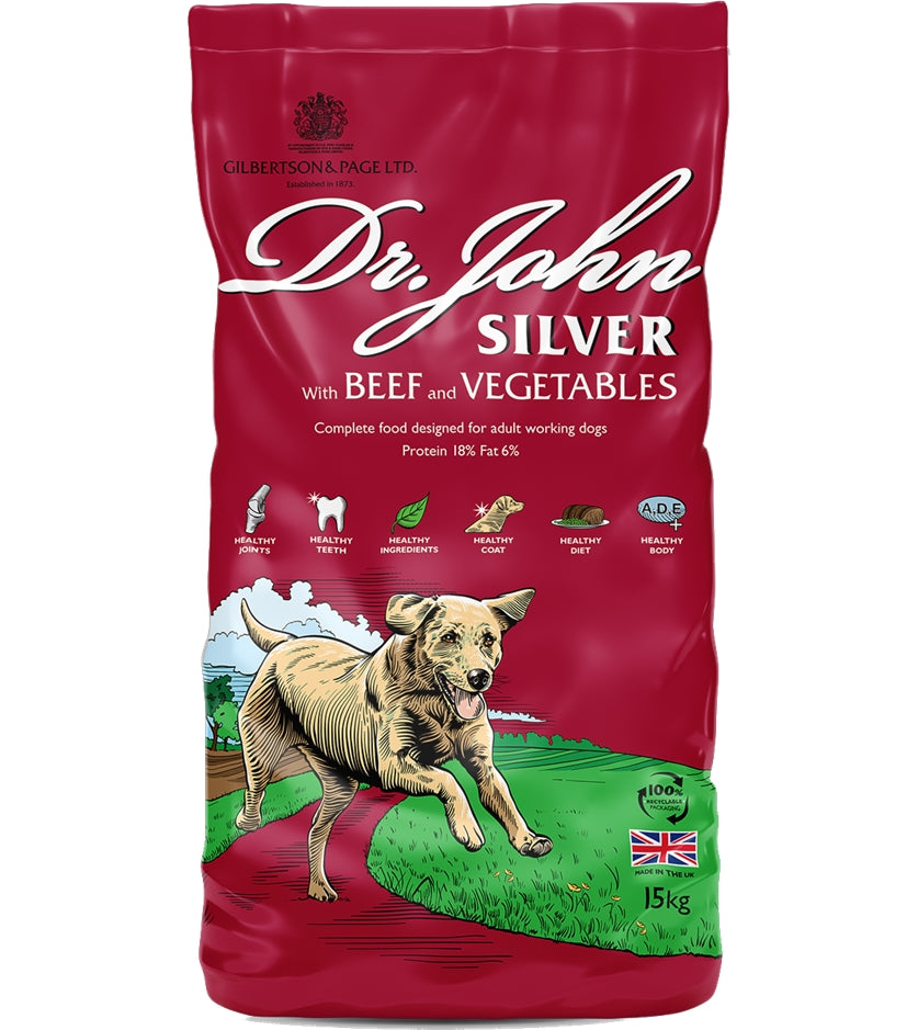 Dr. John Silver with Beef & Vegetables - 15kg - Buy Online SPR Centre UK