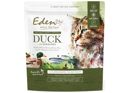 Eden - Duck with Sardines Dry Cat Food - Buy Online SPR Centre UK