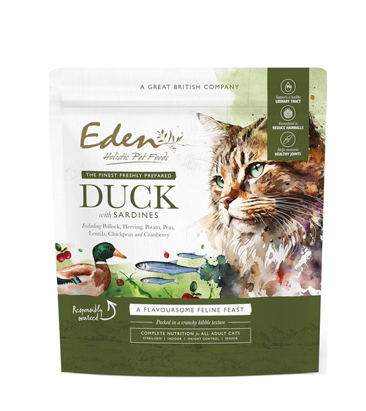 Eden - Duck with Sardines Dry Cat Food - Buy Online SPR Centre UK