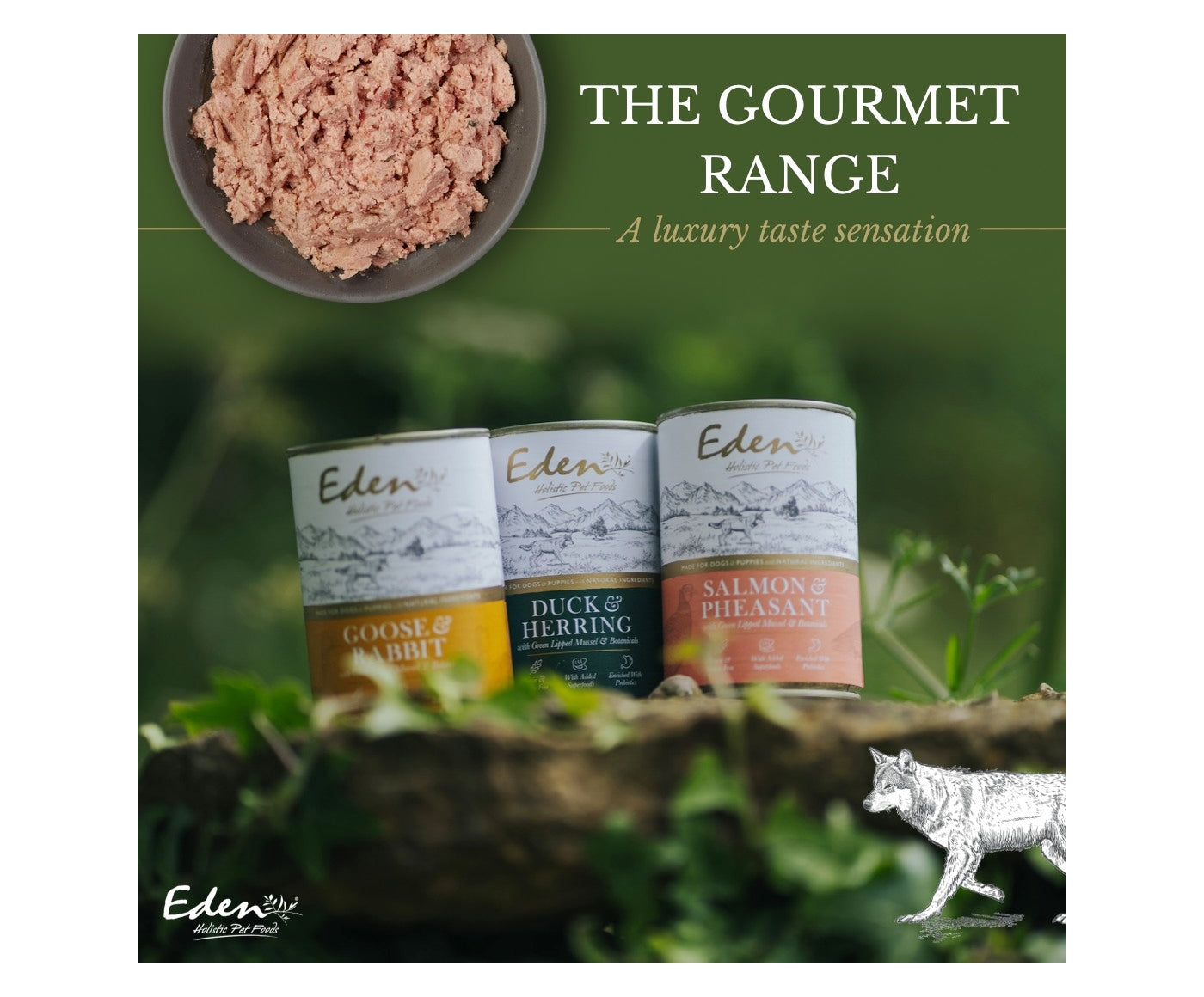 Eden - Gourmet Turkey, Goose & Rabbit Wet Dog Food - Buy Online SPR Centre UK