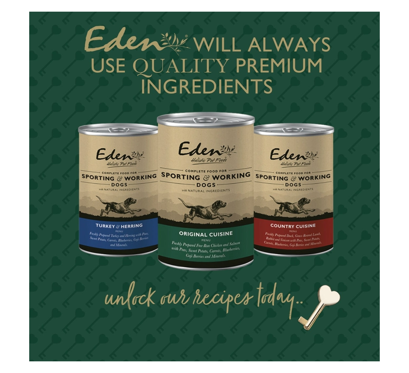 Eden Original Cuisine 400g | Working Dog Wet Food - Buy Online SPR Centre UK