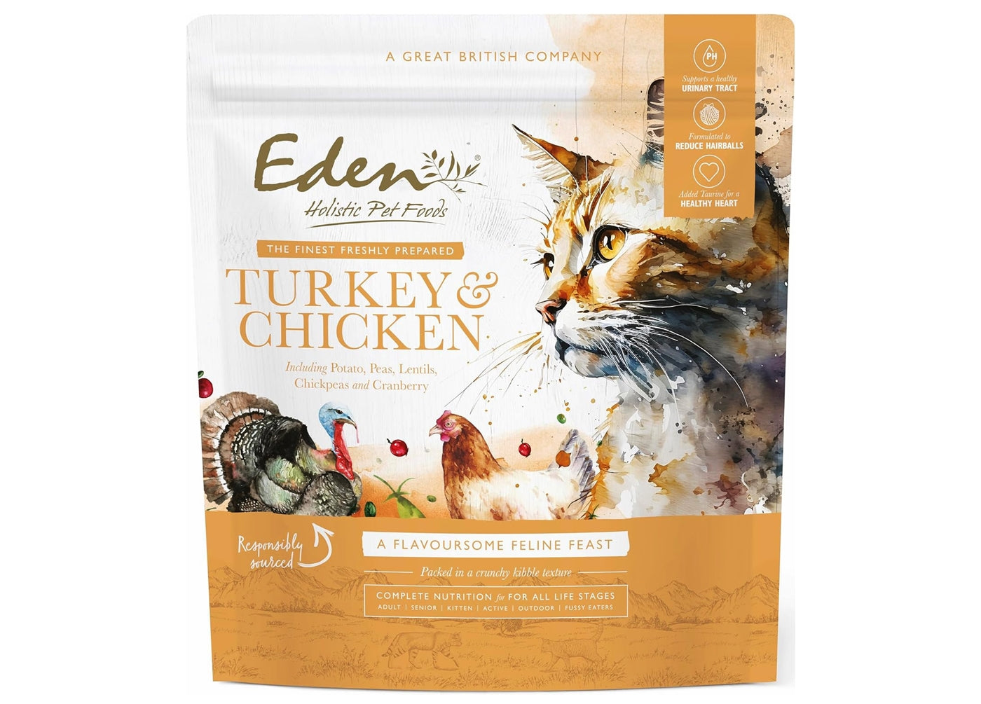 Eden - Turkey with Chicken Dry Cat Food - Buy Online SPR Centre UK