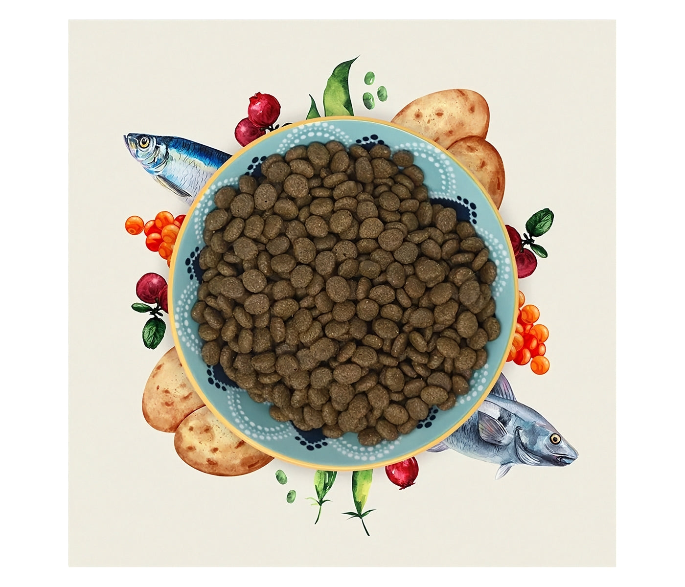 Eden - White Fish with Herring Caviar Dry Cat Food - Buy Online SPR Centre UK
