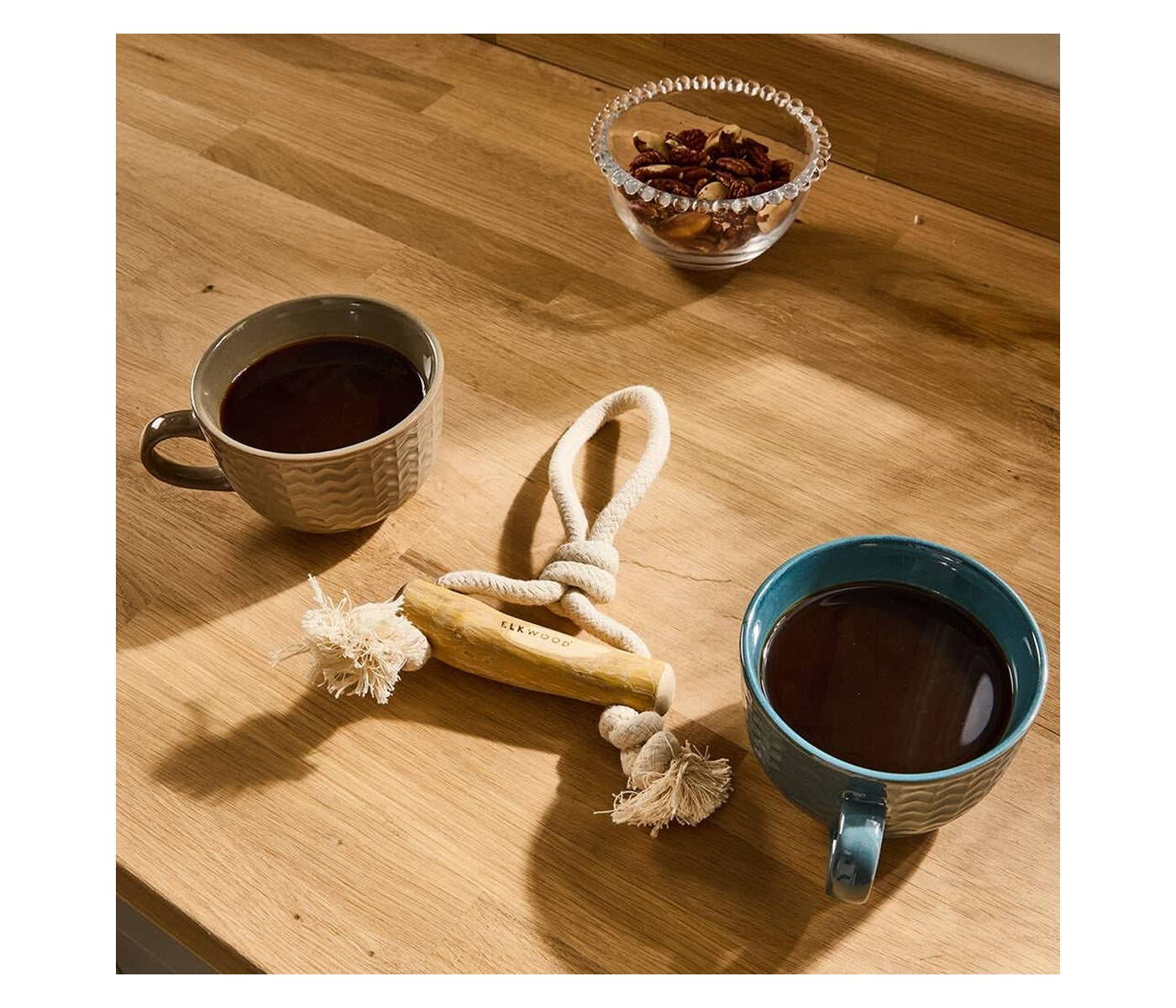 Elkwood - Coffee Wood Bar Tug Dog Toy - Buy Online SPR Centre UK