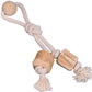 Elkwood - Coffee Wood Double Rope Dog Toy - Buy Online SPR Centre UK