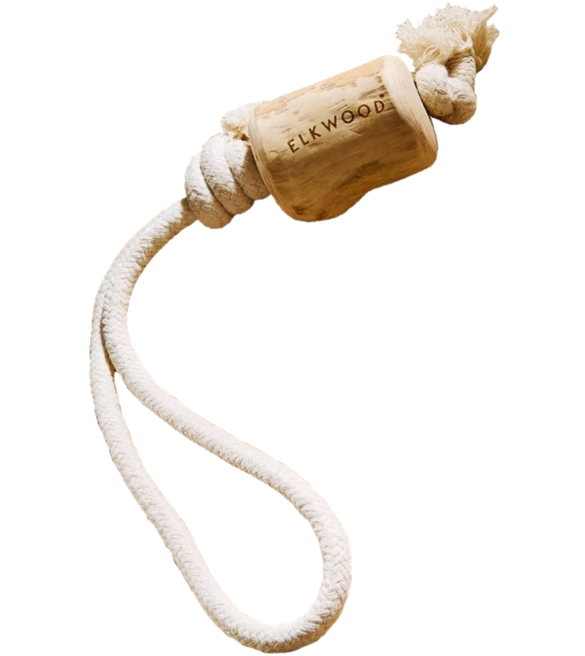 Elkwood - Coffee Wood Rope Dog Toy - Buy Online SPR Centre UK