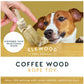 Elkwood - Coffee Wood Rope Dog Toy - Buy Online SPR Centre UK