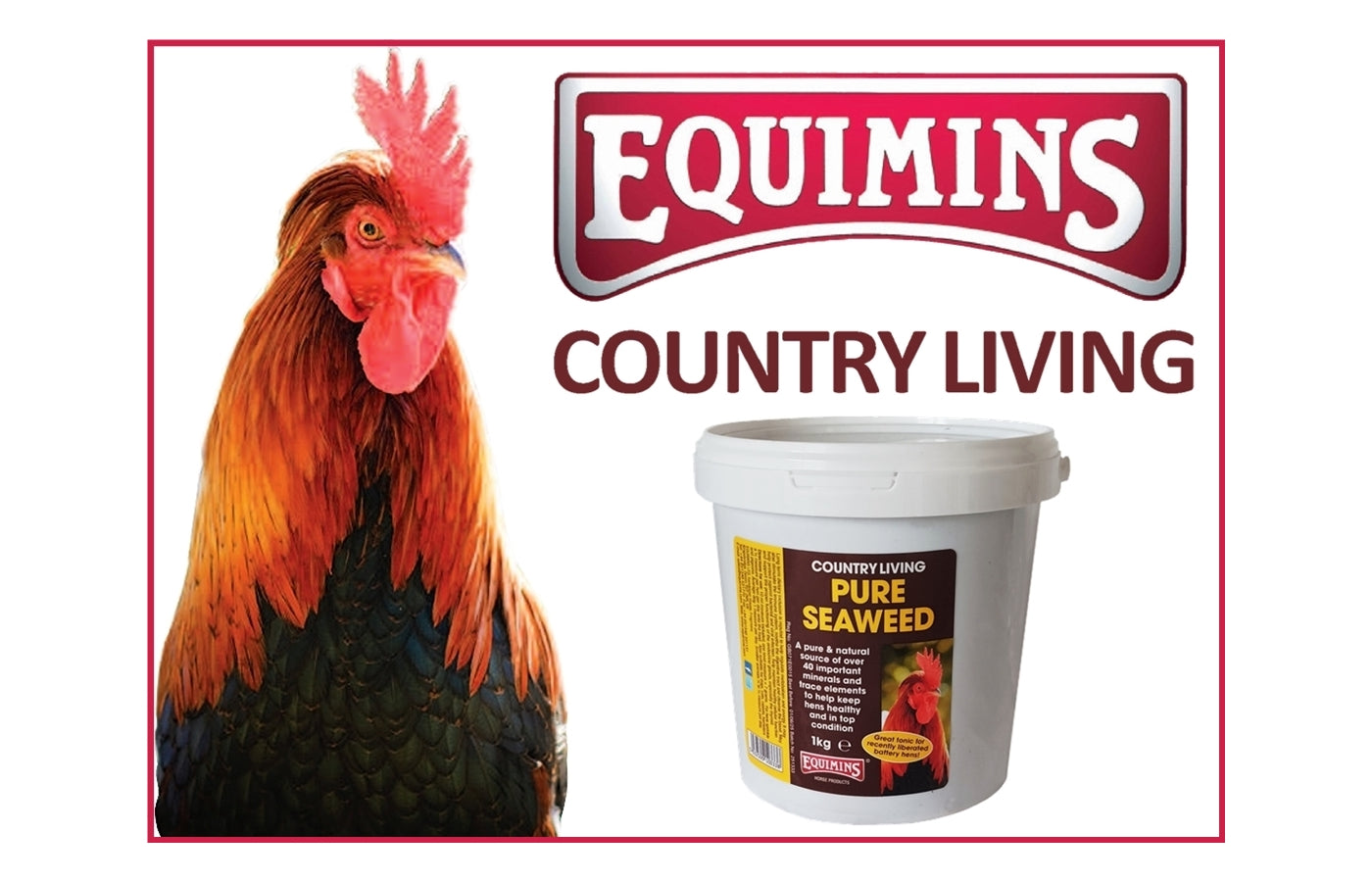 Equimins Country Living Pure Seaweed - for poultry, pigeons, dogs, cats and small animals - Buy Online SPR Centre UK