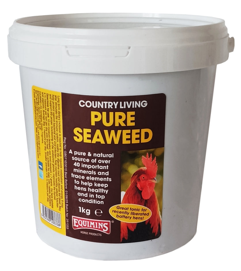 Equimins Country Living Pure Seaweed - for poultry, pigeons, dogs, cats and small animals - Buy Online SPR Centre UK