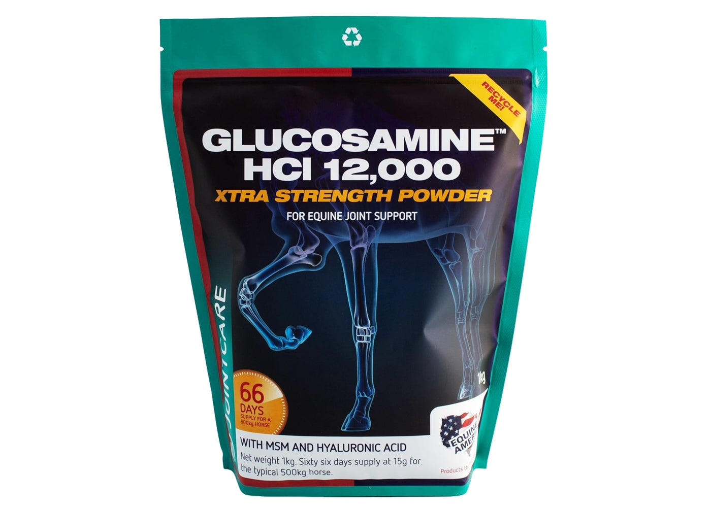 Equine America - Glucosamine HCl 12,000 Xtra Strength Powder 1kg - Buy Online SPR Centre UK