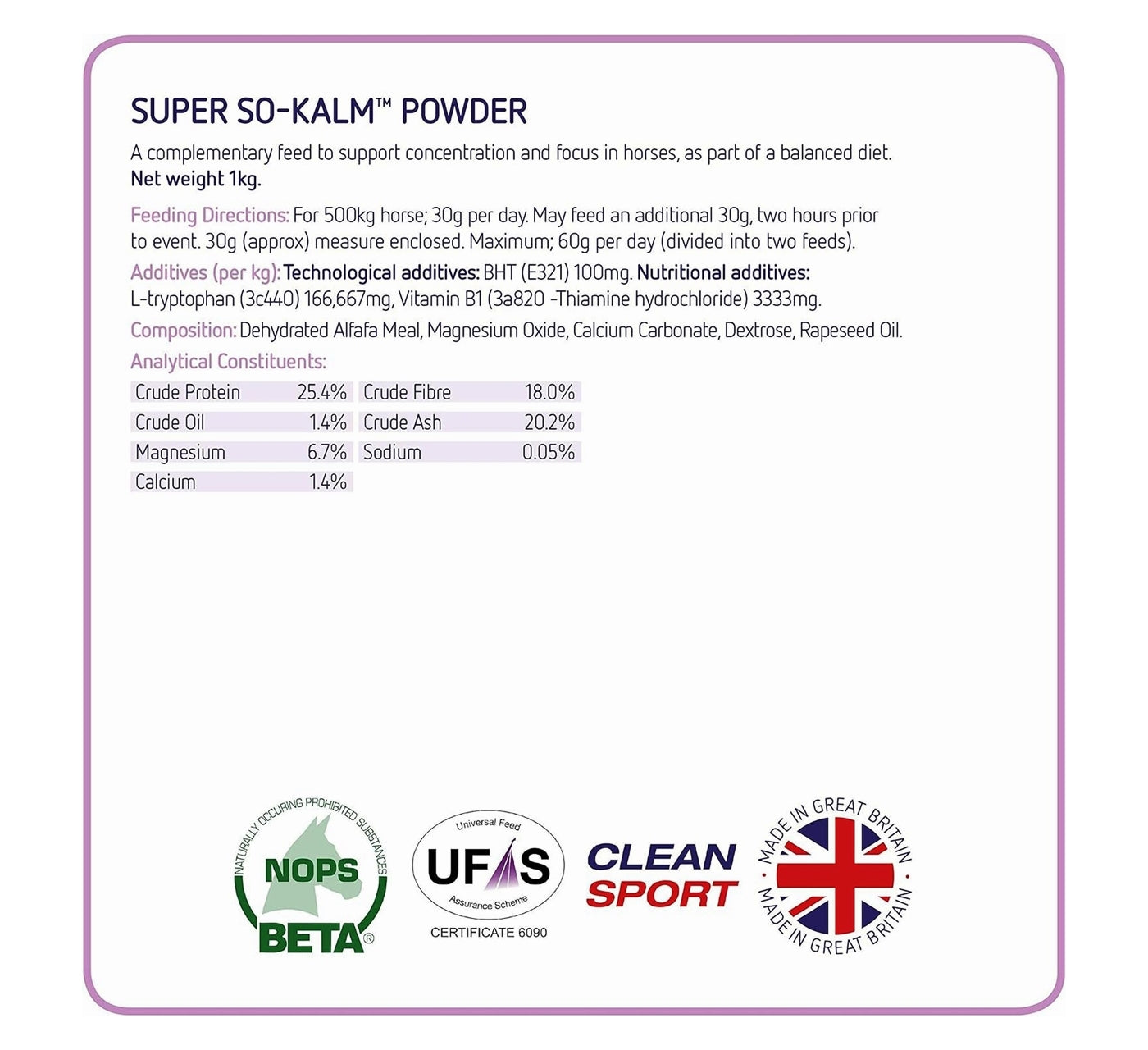 Equine America - Super So Kalm Powder | Horse Care - Buy Online SPR Centre UK