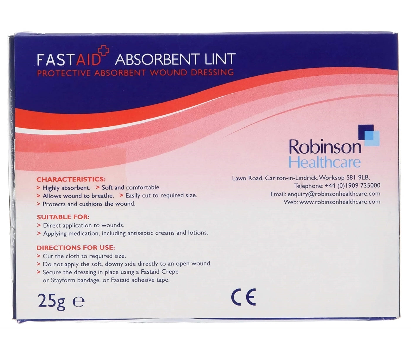 Fast Aid -  Absorbent Lint - 25g