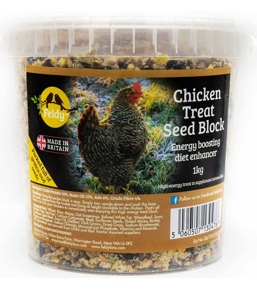 Feldy - Chicken Treat Seed Block 1kg | Poultry Treats - Buy Online SPR ...