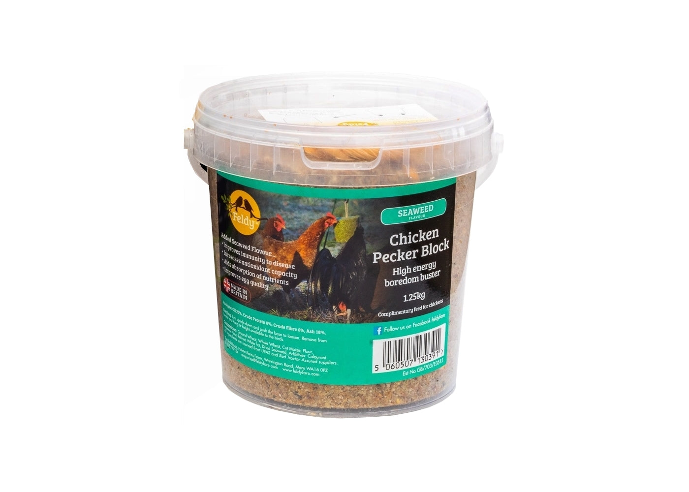 Feldy Hanging Pecker Block for Chickens (Seaweed Flavour) - Buy Online SPR Centre UK