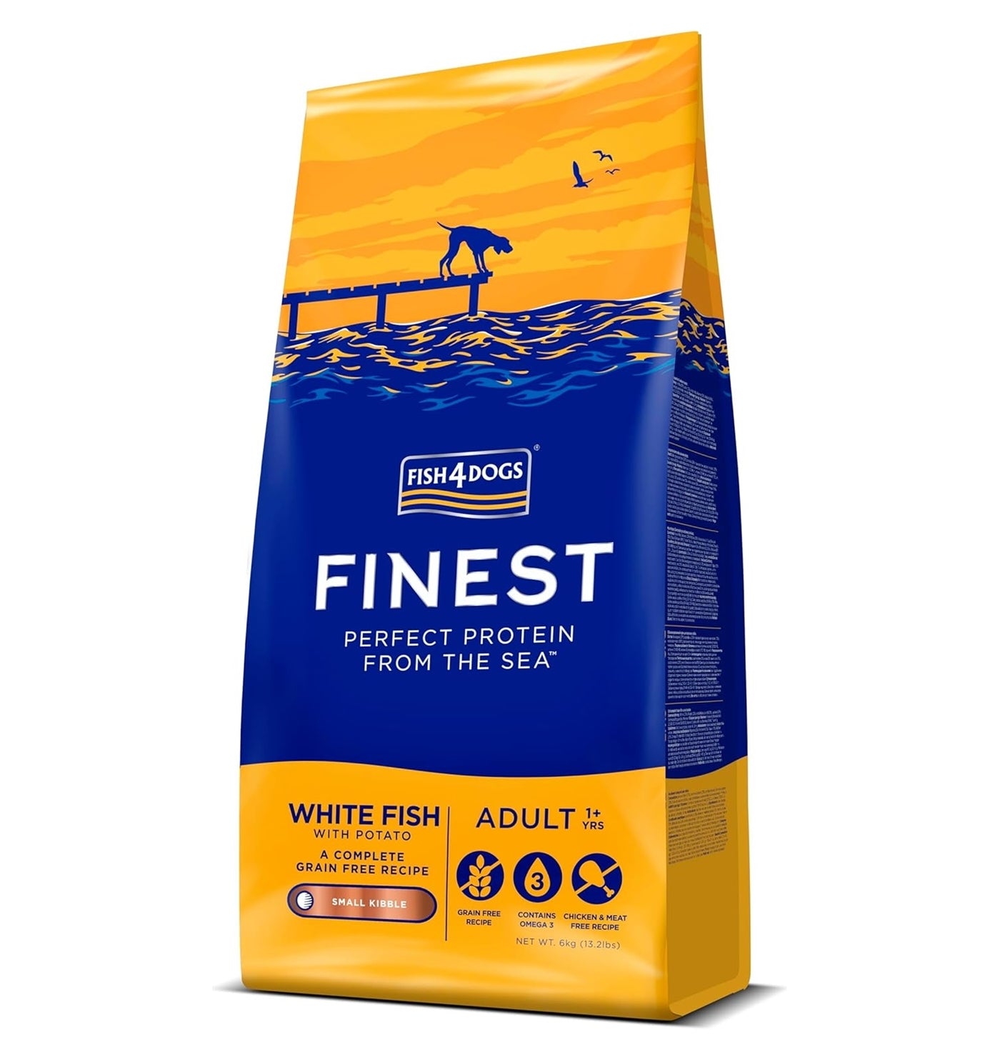 Fish4Dogs - Finest White Fish with Potato (Small Kibble) - Buy Online SPR Centre UK